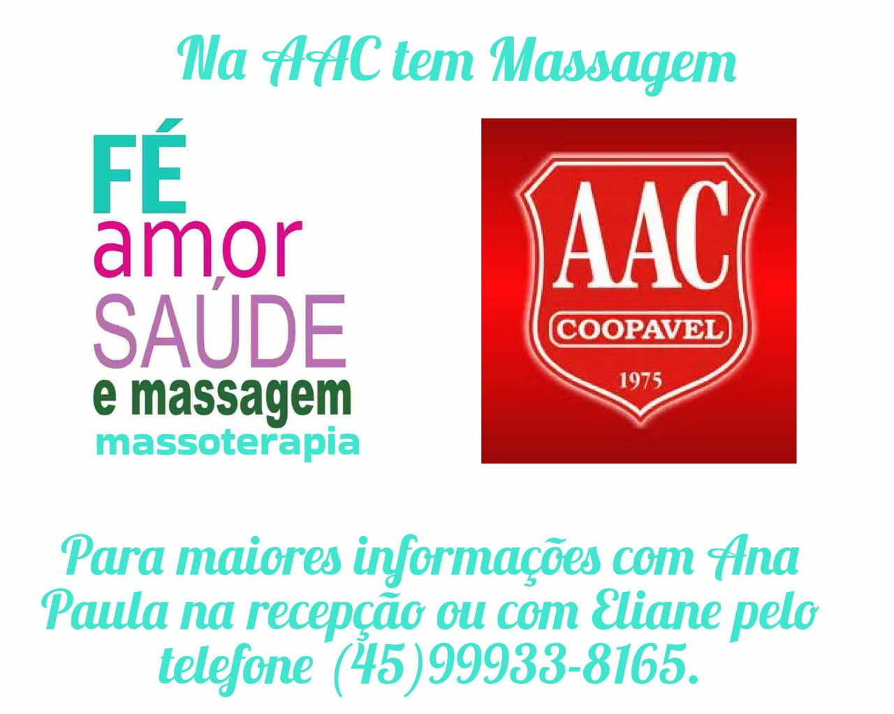 AAC agora tem Massagem.